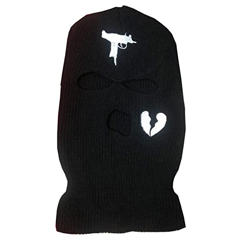 YAMEE Sturmhaube Herren Damen,Balaclava - 3-Loch Sturmmaske,Vollmaske Skimütze Wintermütze Strickmaske Vollgesichtsabdeckung für Outdoor Radfahren Skifahren von YAMEE