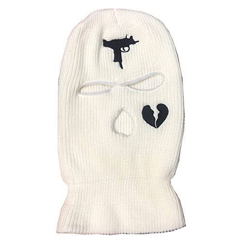 YAMEE Sturmhaube Herren Damen,Balaclava - 3-Loch Sturmmaske,Vollmaske Skimütze Wintermütze Strickmaske Vollgesichtsabdeckung für Outdoor Radfahren Skifahren von YAMEE