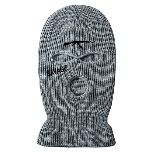 YAMEE Sturmhaube Herren Damen Wintermütze,Balaclava - 3-Loch Sturmmaske,Vollmaske Skimütze Strickmaske Vollgesichtsabdeckung für Outdoor Radfahren Skifahren von YAMEE