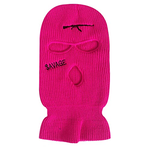 YAMEE Sturmhaube Herren Damen Wintermütze,Balaclava - 3-Loch Sturmmaske,Vollmaske Skimütze Strickmaske Vollgesichtsabdeckung für Outdoor Radfahren Skifahren von YAMEE