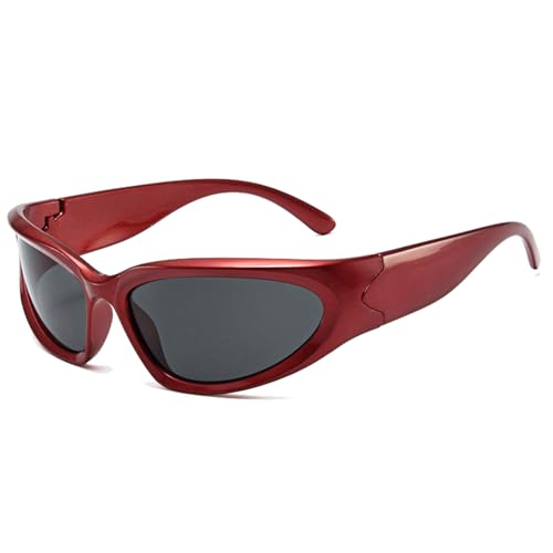 YAMEIZE Damen-Sonnenbrille zum Umwickeln, Radfahren, Sport, UV400-Schutz, trendige Fahr-Sonnenbrille für Herren von YAMEIZE