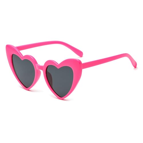 YAMEIZE Fashion heart Sonnenbrille für Damen Herren Rechteck UV400 Schutz Vintage Sonnenbrille von YAMEIZE