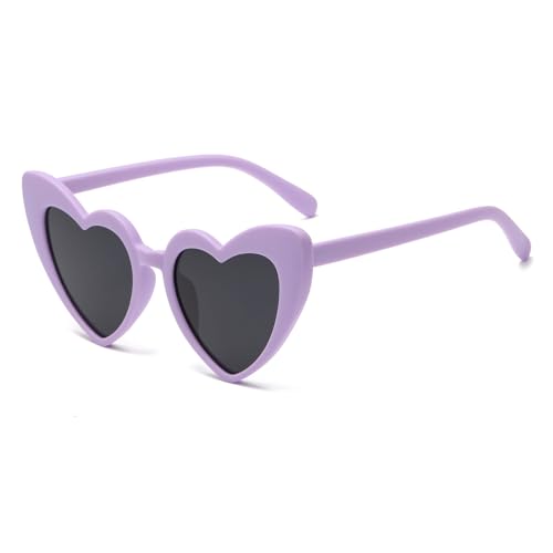 YAMEIZE Fashion heart Sonnenbrille für Damen Herren Rechteck UV400 Schutz Vintage Sonnenbrille von YAMEIZE