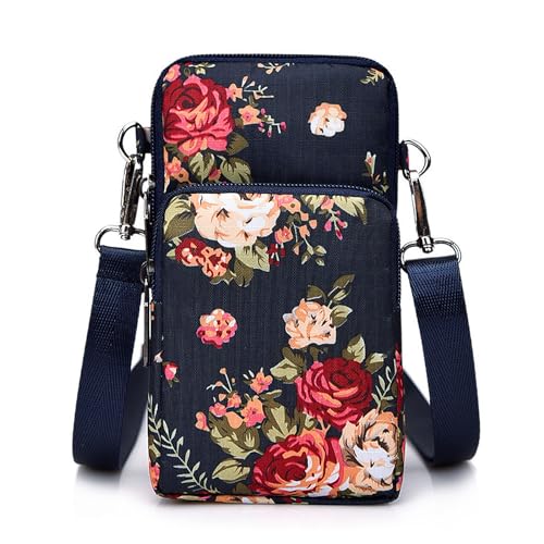 YAMEIZE Handy Umhängetasche Damen Kleine Geldbörse-Handytasche Kartenfächer Brieftasche Schultertasche von YAMEIZE