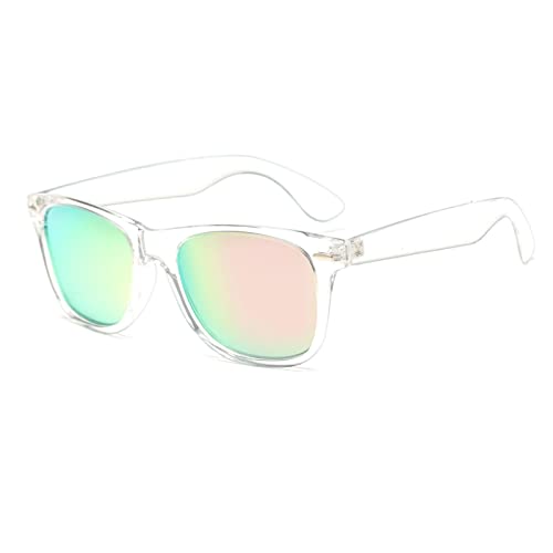 YAMEIZE Klassische Rechteckige Polarisierte Sonnenbrille Schwarz - Square Sonnenbrille für Damen Herren Retro Brille uv400 Schutz für Outdoor Driving. von YAMEIZE