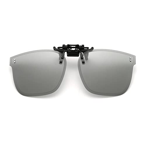 YAMEIZE Mode Polarisierte Rechteckige Clip-On-Sonnenbrille für Damen und Herren Flip up UV-400-Schutz Anti-Glare Brille dieFreien fährt YAMEIZE Mode Polarisierte Rechteckige Clip-On-Sonnenbrille für Damen und Herren Flip up UV-400-Schutz Anti-Glare Brille dieFreien fährt von YAMEIZE
