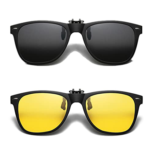 YAMEIZE Polarisierte Clip-on Sonnenbrille - Für Damen Herren UV400 Schutz Flip Up Sonnenbrillen Fahren im Freien… von YAMEIZE