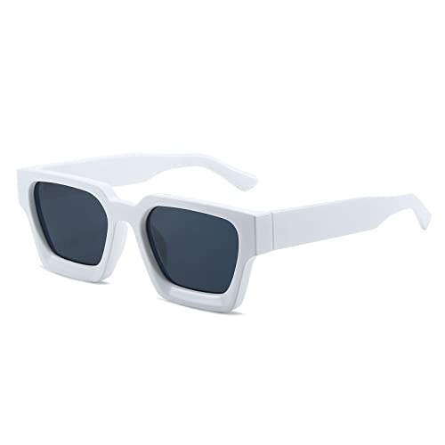 YAMEIZE Rechteck Vintage Sonnenbrille Damen Retro-Y2k mit UV400 Schutz Trendy Quadratischem Rahmen YAMEIZE Rechteck Vintage Sonnenbrille Damen Retro-Y2k mit UV400 Schutz Trendy Quadratischem Rahmen von YAMEIZE