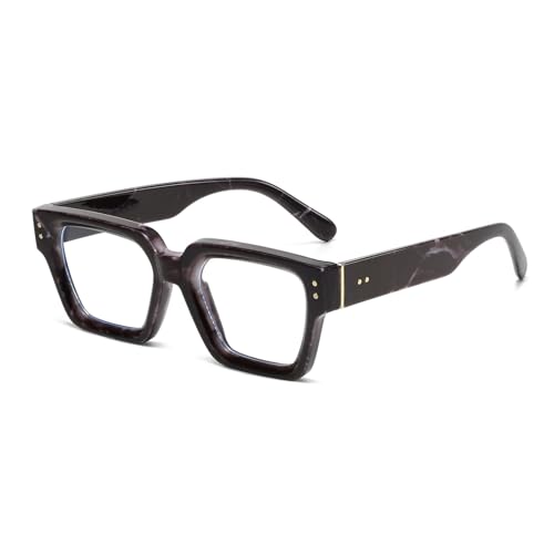 YAMEIZE Rechteckige Blaulicht Blockierende Brille für - Damen Herren Klassische Quadratische Blaulicht Brillen Anti Müdigkeit Computerspiele von YAMEIZE