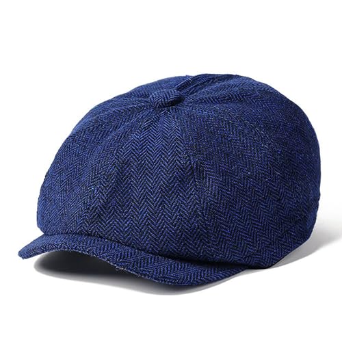 YAMEIZE Retro Flat Cap 8 Panel - Schiebermütze für Damen Herren Newsboy Hut Baker Boy Warme 8 Panel Ivy Schiebermütze Trendy Winter Beret Peaky Im Freien von YAMEIZE