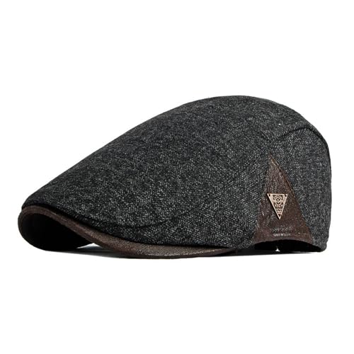 YAMEIZE Retro Hut für Herren Ivy - Schirmmütze Flat Cap Baumwolle Baskenmütze Bäcker Jungenhut Baskenmütze Fahren Im Freien von YAMEIZE