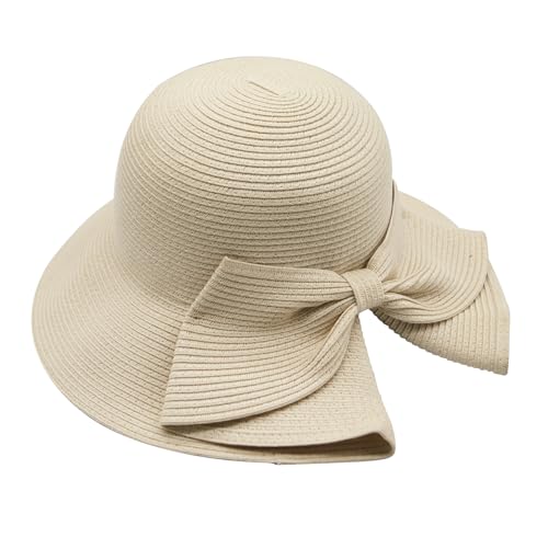 YAMEIZE Sommer Visor Hutmit Wide Brim - für Damen UPF 50 + UV400 Schutz Strand Sommer Sonnenhut Mütze Reisen Outdoor von YAMEIZE