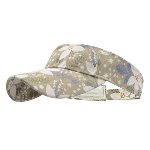 YAMEIZE Sonne Schirmmütze Frauen Männer Sonnenschutz Kopf Sonnenkappe Print Blume Leicht Faltbar Schnell Trocknend Tennis Kappe von YAMEIZE