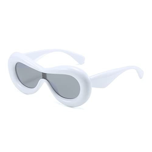 YAMEIZE Trendy Lip Oval Cat Eye - Modische Herren-Sonnenbrille mit übergroßem Rahmen in Lippenform Shopping' von YAMEIZE