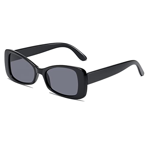 YAMEIZE Vintage Cat Eye Klein Platz Schmetterling - Sonnenbrille für Damen Herren Exquisite Rechteck UV400 Schutzbrillen Outdoor von YAMEIZE