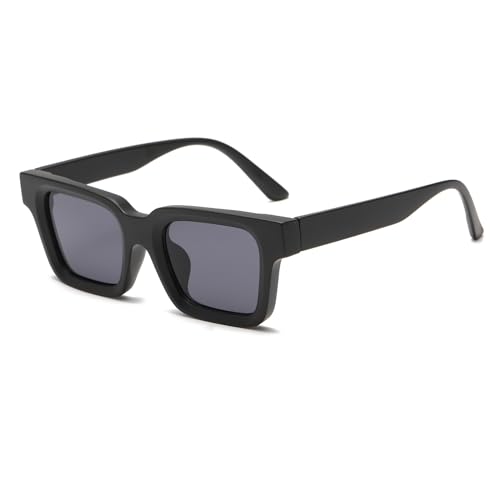 YAMEIZE Vintage Klassisch Rechteck Sonnenbrille für - Damen Herren Retro Platz Rahmen Shade Brille Fahren Outdoor von YAMEIZE