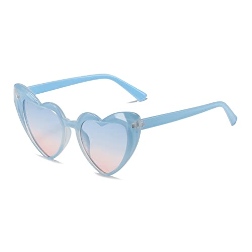 YAMEIZE Vintage Love Heart Sonnenbrille für Damen Herzförmige UV400 Schutzbrille Party Fancy Outdoor von YAMEIZE