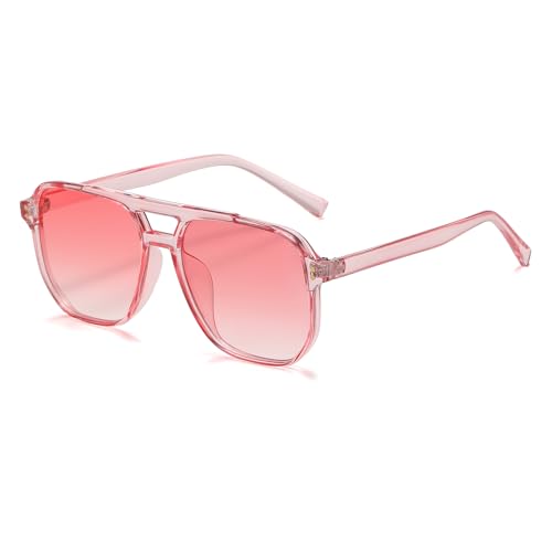 YAMEIZE Vintage Retro Sonnenbrille für Damen Herren Übergroß 70er Retro Sonnenbrille Pilotenbrille Gelb Getönte Brille mit UV400 Schutz YAMEIZE Vintage Retro Sonnenbrille für Damen Herren Übergroß 70er Retro Sonnenbrille Pilotenbrille Gelb Getönte Brille mit UV400 Schutz von YAMEIZE
