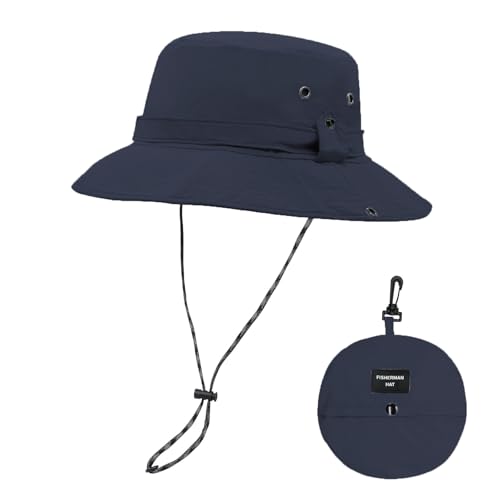 YAMEIZE Waterproof UPF50+Eimer Hut String - für Damen Herren Safari Hut UV-Schutz mit Adjustable Riemen Fischerhut String Hiking von YAMEIZE