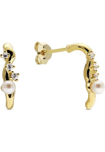 YAMOKO Damen-Ohrstecker 585er Gelbgold 2 Süßwasserperle One Size 89206612 von YAMOKO