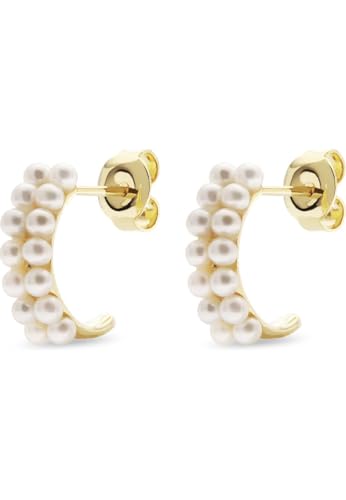 YAMOKO Damen-Ohrstecker 585er Gelbgold Süßwasserperle One Size 89198095 von YAMOKO