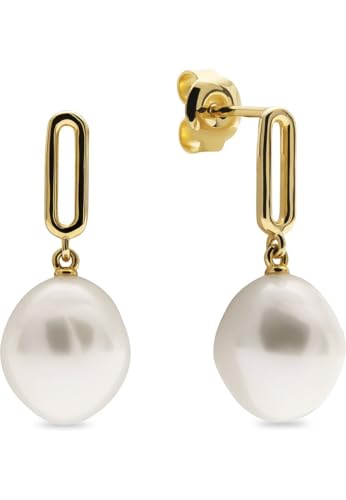 YAMOKO Damen-Ohrstecker 585er Gelbgold Süßwasserperle One Size 89206606 von YAMOKO