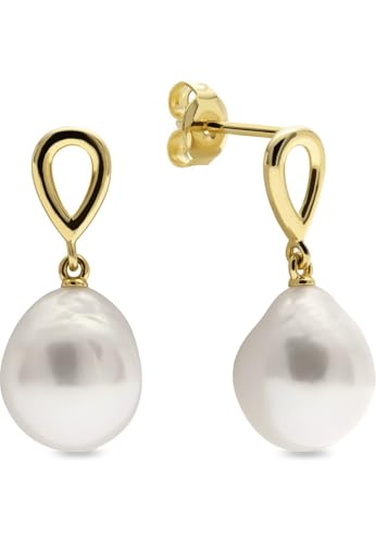 YAMOKO Damen-Ohrstecker 585er Gelbgold Süßwasserperle One Size 89206607 von YAMOKO