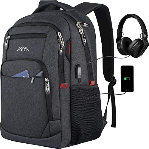 YAMTION Rucksack Herren Schulrucksack für 17.3 Zoll Laptop Rucksack Arbeit Wasserdicht Business Daypacks Jungen Teenage von YAMTION