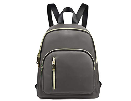 YANAIER Damen Mini Rucksack Wasserdichte Nylon Klein Anti-Diebstahl Daypack beiläufige Spielraum Tagesrucksack Mädchen Schultertasche Hellgraun YANAIER Damen Mini Rucksack Wasserdichte Nylon Klein Anti-Diebstahl Daypack beiläufige Spielraum Tagesrucksack Mädchen Schultertasche Hellgraun von YANAIER