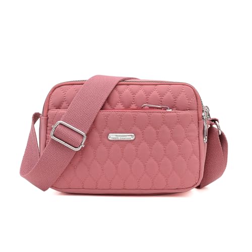 YANAIER Handtasche Damen Umhängetasche Kleine Tasche Schultertasche Frauen Kleine GeldböRse Brieftasche Mode Damentaschen Rosa-2 von YANAIER
