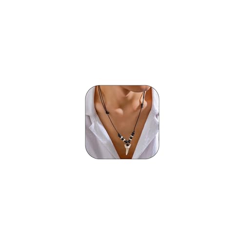 YANCHUN Puka Shell Necklace Men Summer Beach Seashell Necklace Surfer Necklace for Men White Puka Beaded Choker Adjustable Beachy Shell Jewelry Men Beach Essentials von YANCHUN
