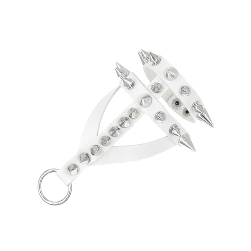 YANCHUN Punk-Handkette mit Nieten Armband Leder-Spike-Armbänder für Männer Gothic-Armband Verstellbare Manschetten-Armreifen Gothic-Accessoires Halloween-Schmuck Geschenke von YANCHUN