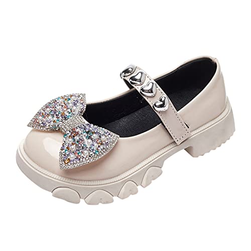 Kinder Prinzessin Schuhe Pumps Schuhe MäDchen Einzelne Schuhe Loafers Performance Uniformschuhe Cosplay Schuhe Lederschuhe mit Bowknot Abendschuhe Tanzschuhe Geburtstag Geschenk von YANFJHV