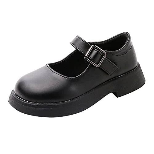 Kinderschuhe 20 Mädchen Prinzessin Schuhe: Schulschuhe Plateau Einzelne Schuhe Flats Schuhe Performance Kleid Schuhe Elegant Tanzschuhe Slip-on Lederschuhe Mary Jane Halbschuhe von YANFJHV