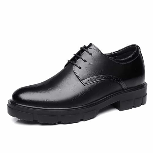 Lederschuhe Herren Schwarz - Anzugschuhe Abendschuhe Business Party Lederschuhe Hochzeitsschuhe Slip on Flach Schnürhalbschuhe Businessschuhe Sportlich Große Größen Formale Schuhe Lederschuhe Herren Schwarz - Anzugschuhe Abendschuhe Business Party Lederschuhe Hochzeitsschuhe Slip on Flach Schnürhalbschuhe Businessschuhe Sportlich Große Größen Formale Schuhe von YANFJHV