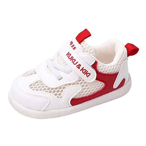 YANFJHV Baby Lauflernschuhe Mädchen Sommer: Turnschuhe Kleinkind Schuhe Mesh Atmungsaktive Sommerschuhe Kinder Babyschuhe Outdoor rutschfest Freizeitschuhe Weichen Sohlen Krabbelschuhe von YANFJHV