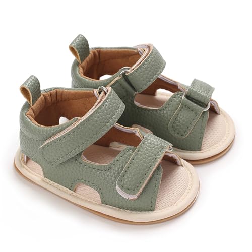 YANFJHV Baby Mädchen Sandalen Kleinkind Strand Schuhe Outdoor Casual Slipper Kleinkind Erste Gehen Prinzessin Sandalen Lauflernsandale (Green, 22 Infant) von YANFJHV