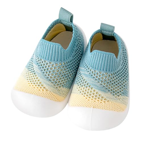 YANFJHV Baby Sandalen Frühling Baby Kleinkind Schuhe Weiche Unterseite Rutschfeste Atmungsaktive Mesh Säuglingsschuhe Babyschuhe Casual Sandalen Sneaker Mädchen 23 (Green, 22 Infant) von YANFJHV
