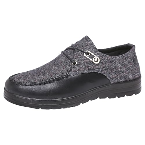 YANFJHV Bootsschuhe Herren Schwarz, Low Top Stoffschuhe Schnürsenkel Freizeitschuhe Atmungsaktiv Anzugschuhe Leicht Turnschuhe Große Größen Businessschuhe Extra Weit Sportschuhe Bequeme Walkingschuhe YANFJHV Bootsschuhe Herren Schwarz, Low Top Stoffschuhe Schnürsenkel Freizeitschuhe Atmungsaktiv Anzugschuhe Leicht Turnschuhe Große Größen Businessschuhe Extra Weit Sportschuhe Bequeme Walkingschuhe von YANFJHV