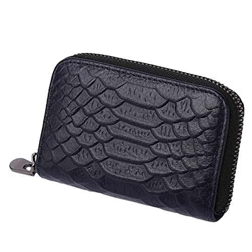 YANFJHV Fashion ID Long Wallet Solid Color Serpentine Frauen Haspe Geldbörse Mehrere Kartenfächer Clutch Bag Handytasche Kleine Brieftasche Herren Münzfach (Blue, A) von YANFJHV