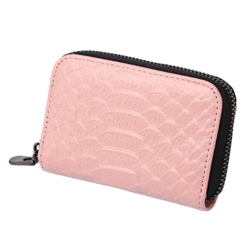 YANFJHV Fashion ID Long Wallet Solid Color Serpentine Frauen Haspe Geldbörse Mehrere Kartenfächer Clutch Bag Handytasche Kleine Brieftasche Herren Münzfach (RD2, A) von YANFJHV