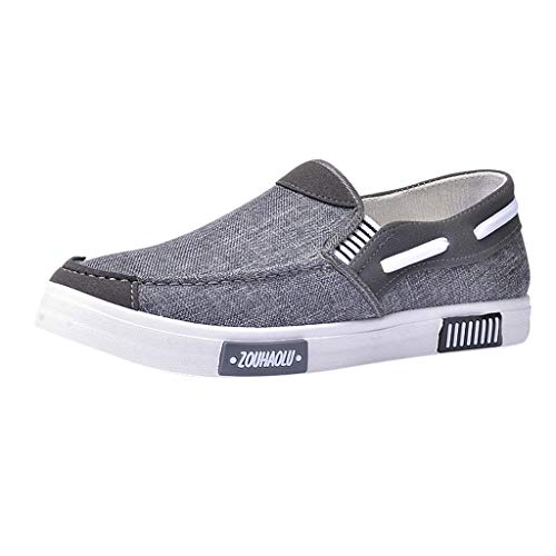YANFJHV Halbschuhe Herren Grau Slip-On Bootsschuhe Atmungsaktiv Loafer Leicht Freizeitschuhe Weichen Sohle Businessschuhe Extra Weit Sportschuhe Minimalistische Laufschuhe Flache Stoffschuhe YANFJHV Halbschuhe Herren Grau Slip-On Bootsschuhe Atmungsaktiv Loafer Leicht Freizeitschuhe Weichen Sohle Businessschuhe Extra Weit Sportschuhe Minimalistische Laufschuhe Flache Stoffschuhe von YANFJHV