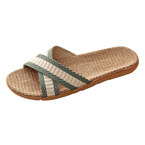 YANFJHV Hausschuhe Damen Sommer Strandsandalen Flache Sandalen Unisex Slippers Badeschlappen Indoor Badelatschen Strandschuhe Rutschfest Sommerschuhe Boho Herren Pantoffeln Badeschuhe YANFJHV Hausschuhe Damen Sommer Strandsandalen Flache Sandalen Unisex Slippers Badeschlappen Indoor Badelatschen Strandschuhe Rutschfest Sommerschuhe Boho Herren Pantoffeln Badeschuhe von YANFJHV