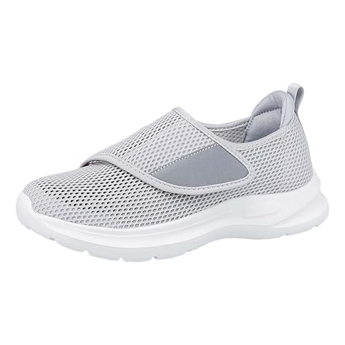 YANFJHV Laufschuhe Herren 43 Atmungsaktiv Turnschuhe Hollow Out Sportschuhe Slip-On Joggingschuhe Dämpfung Walkingschuhe Weichen Sohle Orthopädische Schuhe Extra Weit Flexibel Freizeitschuhe von YANFJHV