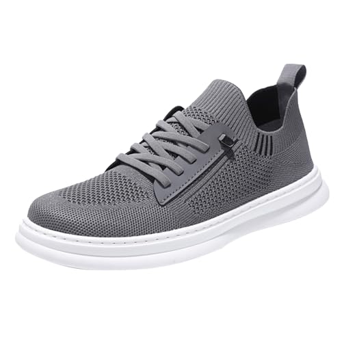 YANFJHV Laufschuhe Herren Leicht, Sportschuhe Aus Netzstoff Walkingschuhe Leicht Atmungsaktiv Turnschuhe Schnürung Tennisschuhe Bequeme Joggingschuhe Saugfähig Fitnessschuhe Hollow Out Wanderschuhe von YANFJHV