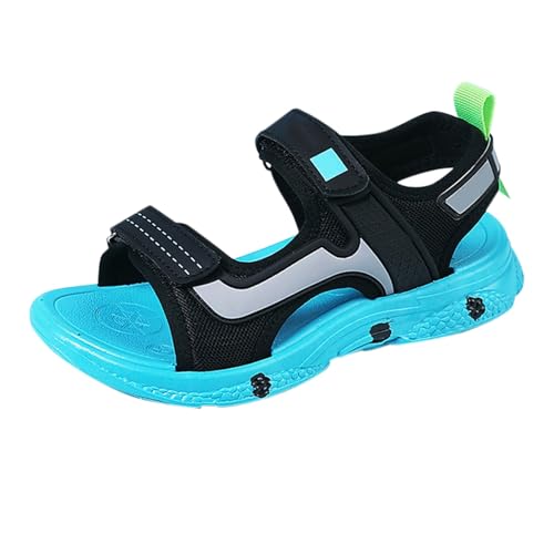 YANFJHV Sandalen Frühling Strandschuhe Kindersandalen Weiche Unterseite Rutschfeste Schulstudenten Freizeitsandalen Sandalen Junge 38 (Green, 30.5 Little Child) von YANFJHV
