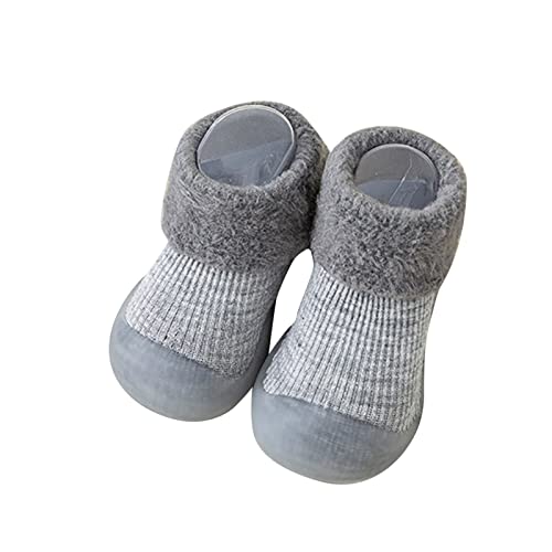 YANFJHV Sockenschuhe Baby Outdoor 22 - Bodensocken Babyschuhe Mädchen Jungen Lauflernschuhe Kleinkind Schuhe Bequem Rutschfest Krabbelschuhe Bodenschuhe Indoor Weichen Sohle Prewalker von YANFJHV