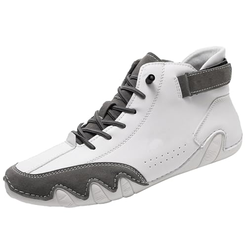 YANFJHV Sportschuhe Herren 47 Leder Turnschuhe Schnürsenkel Laufschuhe High Top Joggingschuhe Verstellbare Trekkingstiefel Wasserdicht Wanderschuhe rutschfest Große Größen Tennisschuhe Gr.36-48 YANFJHV Sportschuhe Herren 47 Leder Turnschuhe Schnürsenkel Laufschuhe High Top Joggingschuhe Verstellbare Trekkingstiefel Wasserdicht Wanderschuhe rutschfest Große Größen Tennisschuhe Gr.36-48 von YANFJHV