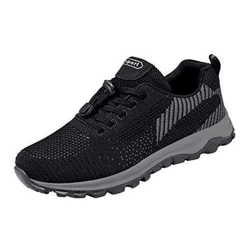 YANFJHV Tennisschuhe Herren 43 rutschfest Turnschuhe Schnürsenkel Sportschuhe Atmungsaktiv Laufschuhe Abriebfest Walkingschuhe Leicht Halbschuhe Aus Netzstoff Extra Weit Outdoorschuhe Gr.39-44 von YANFJHV