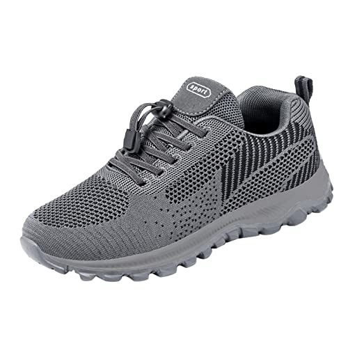 YANFJHV Tennisschuhe Herren 43 rutschfest Turnschuhe Schnürsenkel Sportschuhe Atmungsaktiv Laufschuhe Abriebfest Walkingschuhe Leicht Halbschuhe Aus Netzstoff Extra Weit Outdoorschuhe Gr.39-44 von YANFJHV